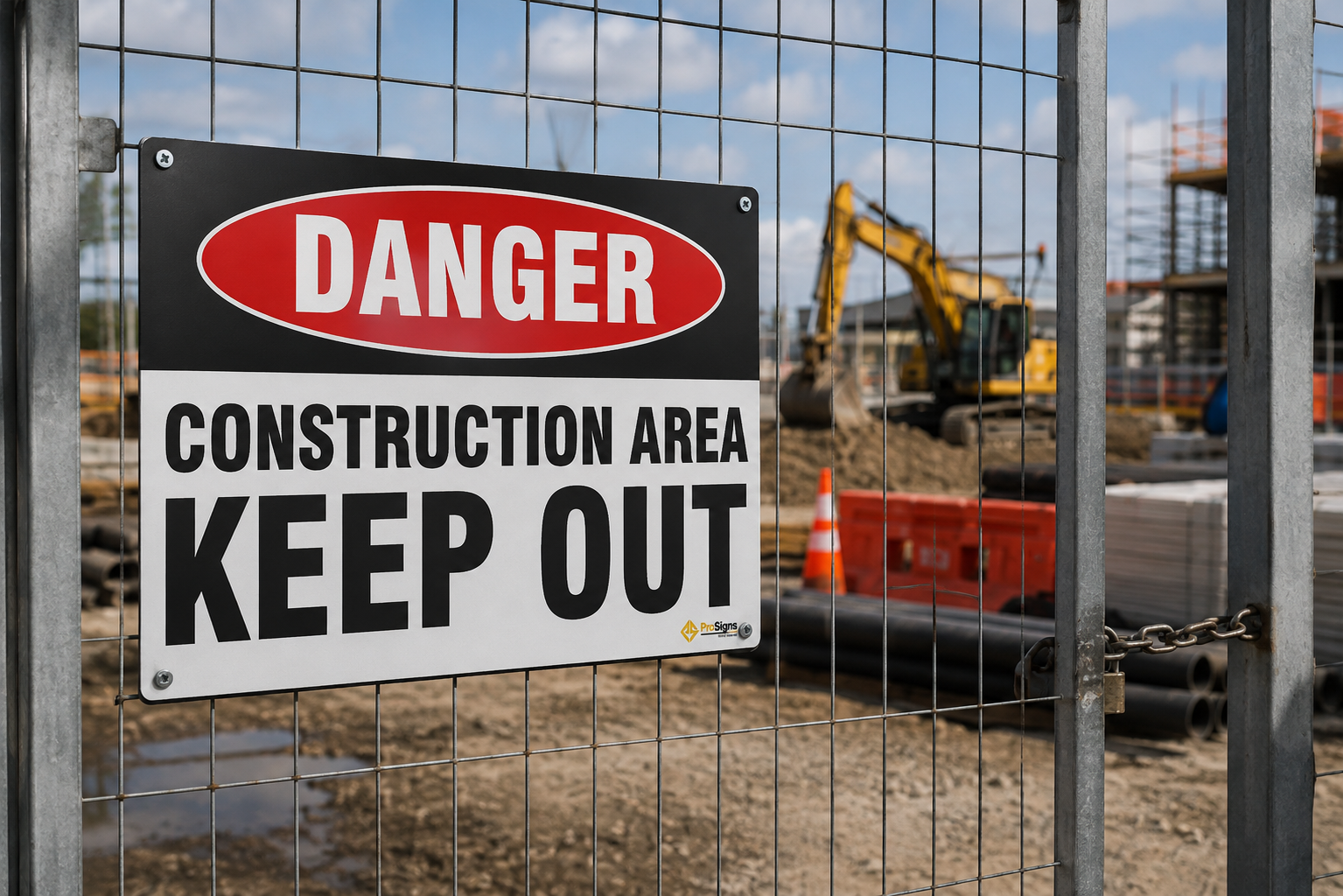 Danger – Construction Area Keep Out
