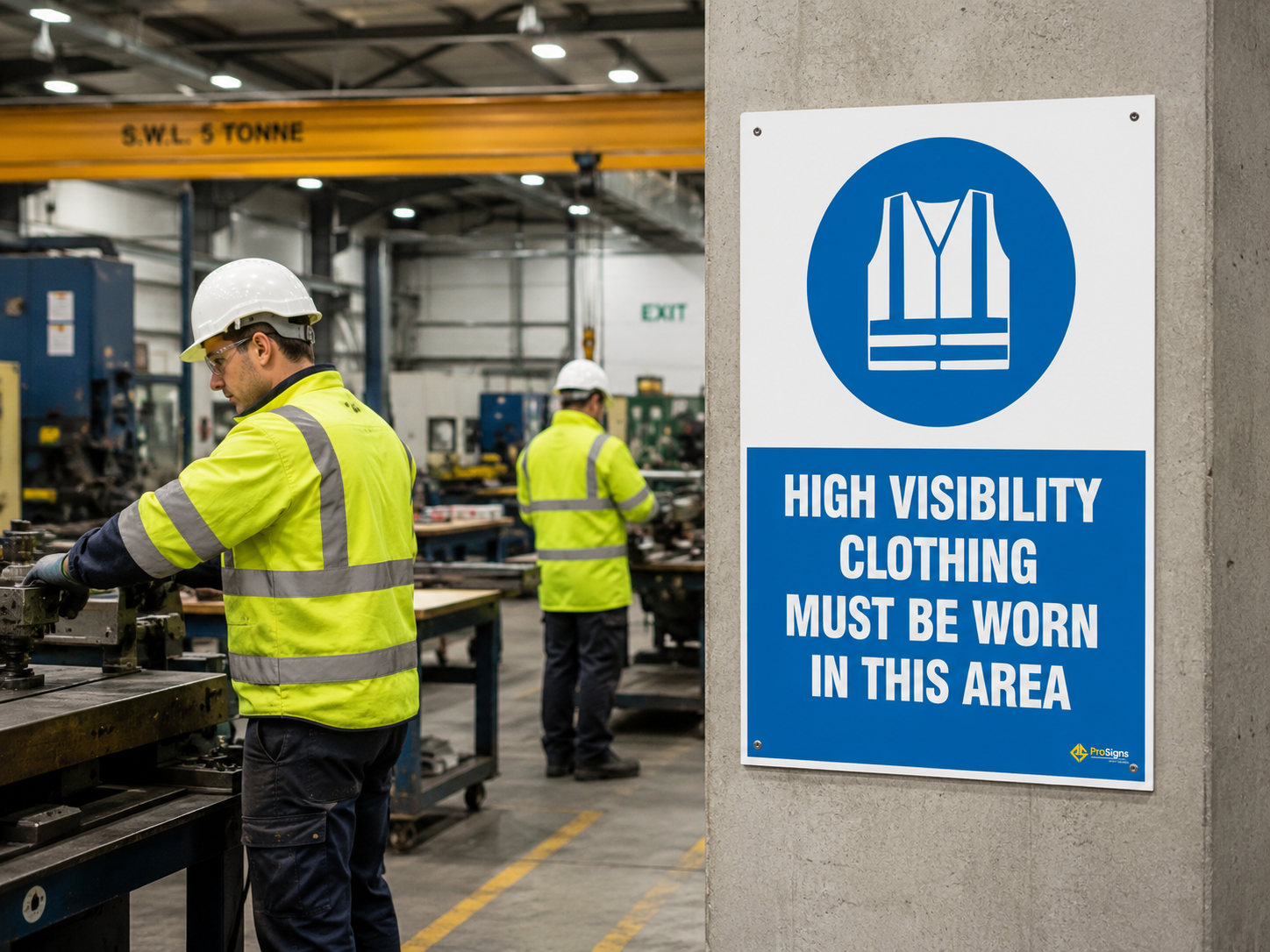 PPE – High Visibility Clothing Must Be Worn in This Area
