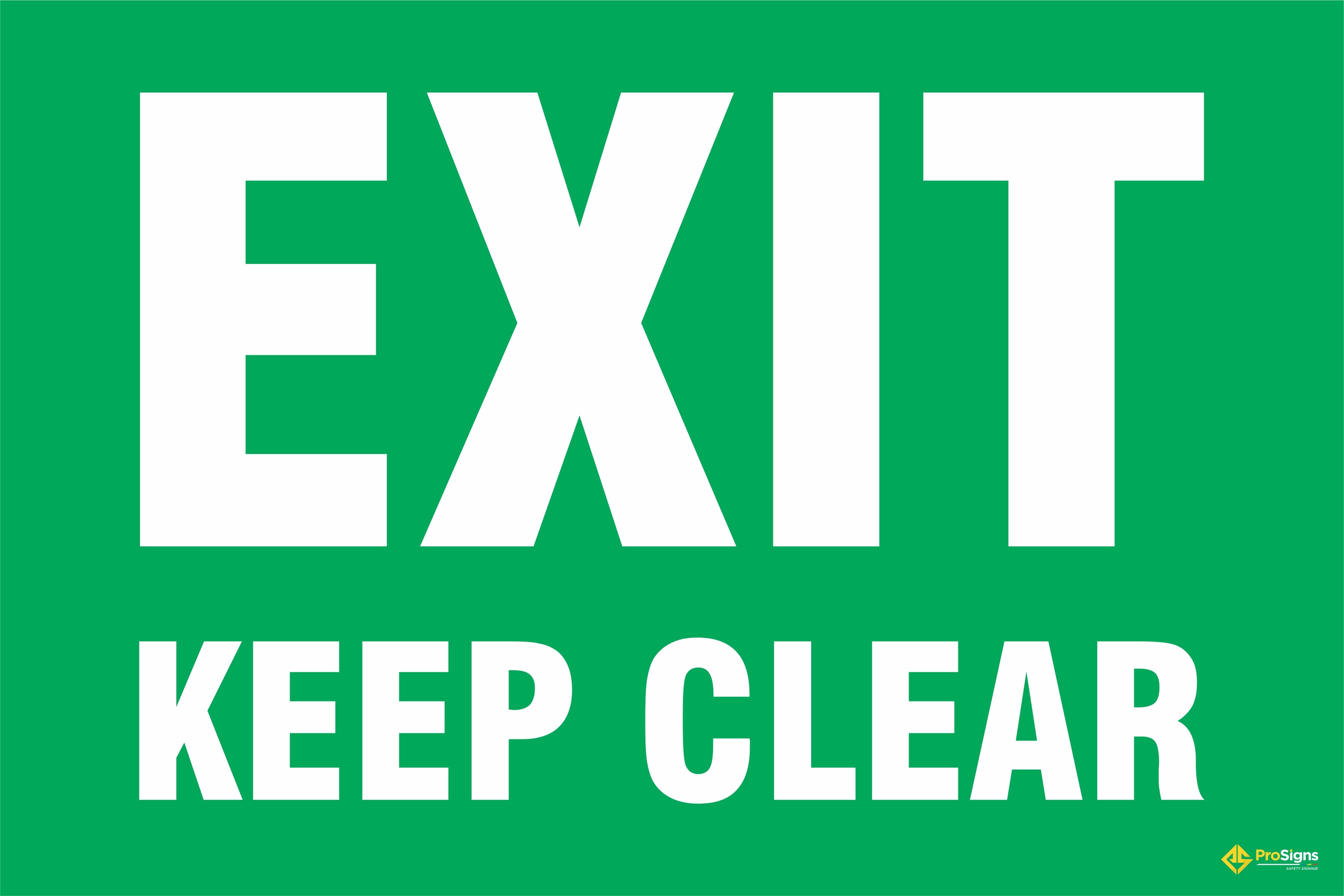 Keep Exit Clear