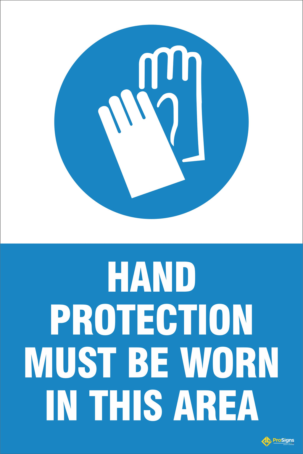PPE – Hand Protection Must Be Worn in This Area