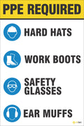 PPE Required - hard hats, safety glasses, hearing protection and safety footwear,