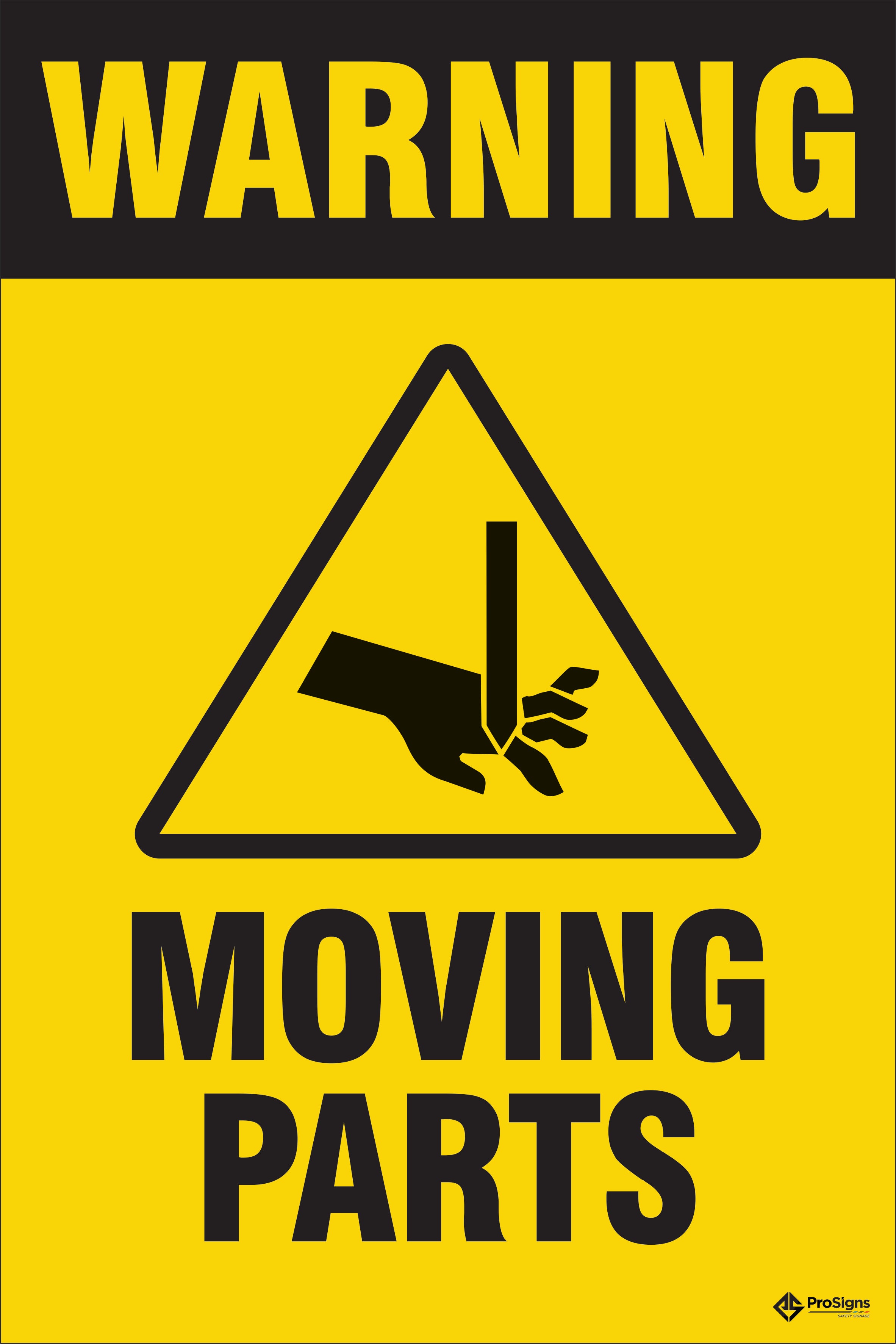 Warning – Moving Parts