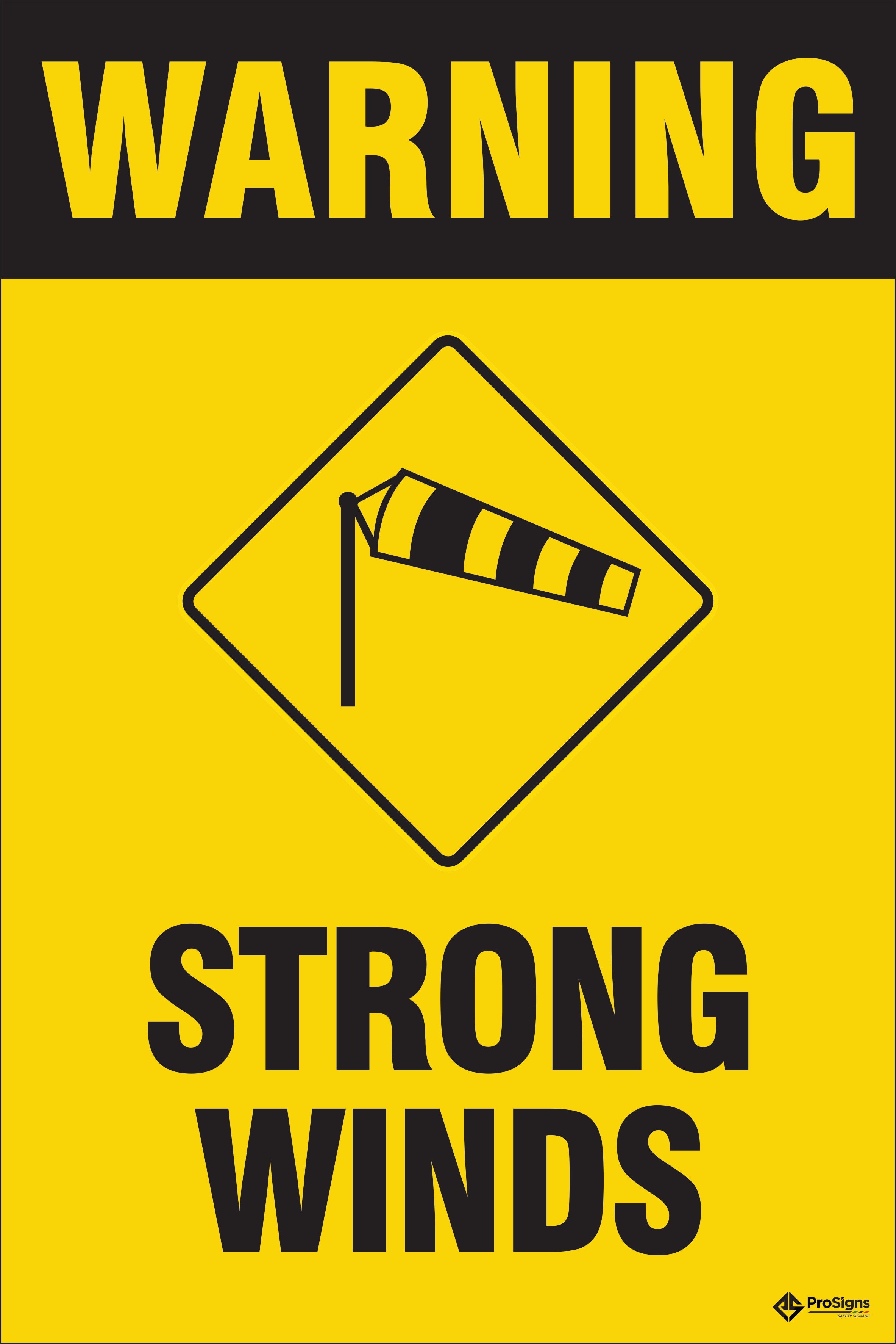 Warning – Strong Winds